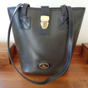 DOONEY & BOURKE black leather shoulder bag